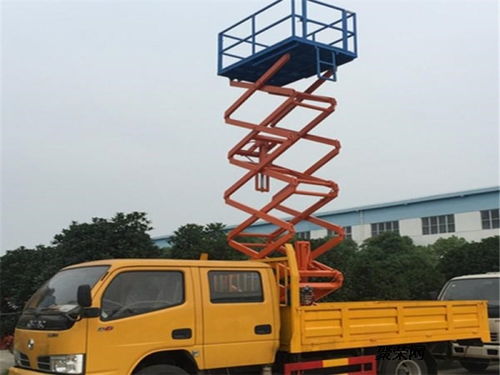 江鈴多功能高空作業車 垂直升降式專業制造商直銷，隨車吊功能一體化解決方案